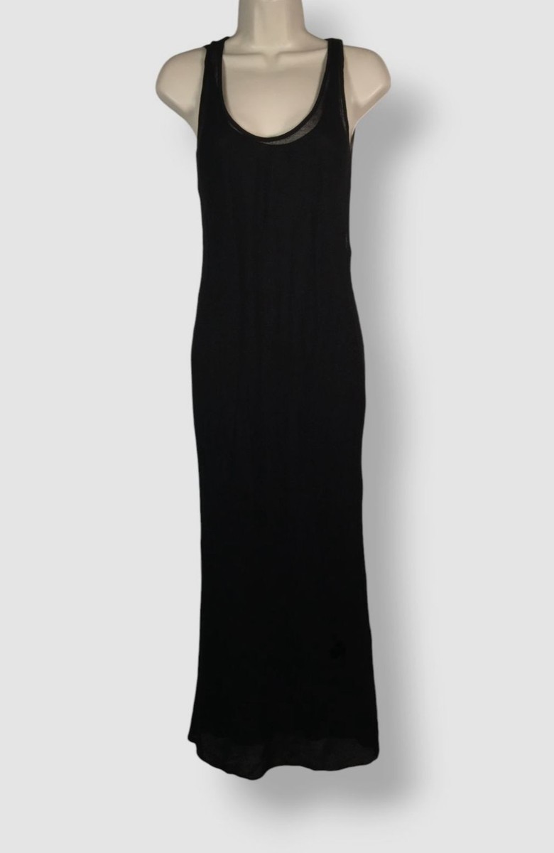 loose black tank dress The Row - Chiveny in Cotton - take your normal size collection- office to evening Black Sequin Backless Dress Size:8AUS
