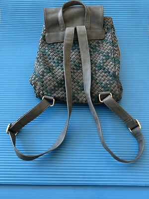 Deux Lux backpack green and gray Deux Lux Womens Backpack Adjustable Medium Size Gray/Green  main image 3