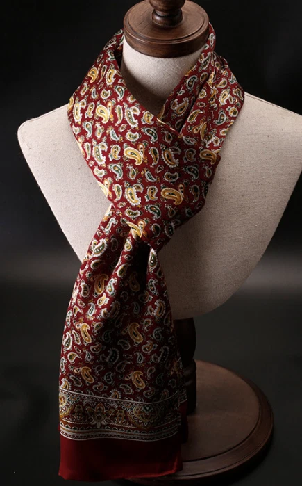 100% Silk Satin Scarf men women neckerchief Wrap Paisley red
Opens in a new window or tab