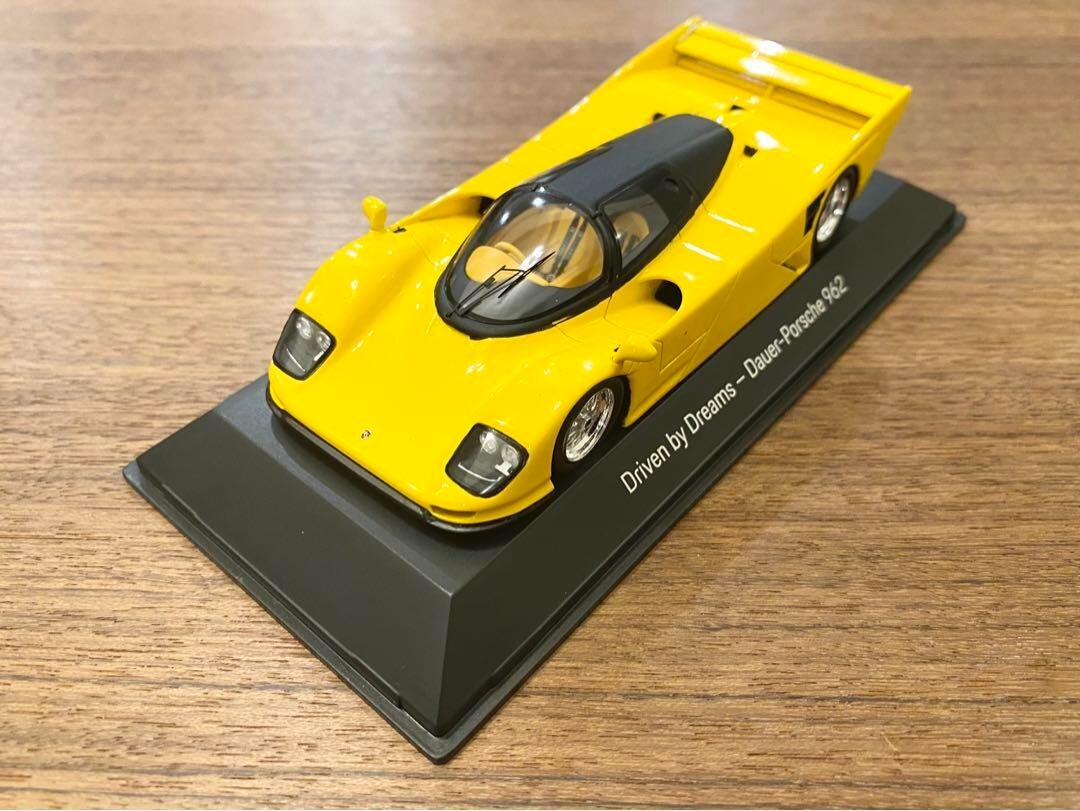 ミニカー TrueScale 1/43 Porsche 962 Short-Tail 1/43 Porsche Dauer Porsche 962 Yellow w/ Box From Japan