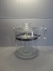VTG Pyrex Glass Percolator Coffee Pot 7759-B-9 Cup-MISSING Top Stainer Cover
