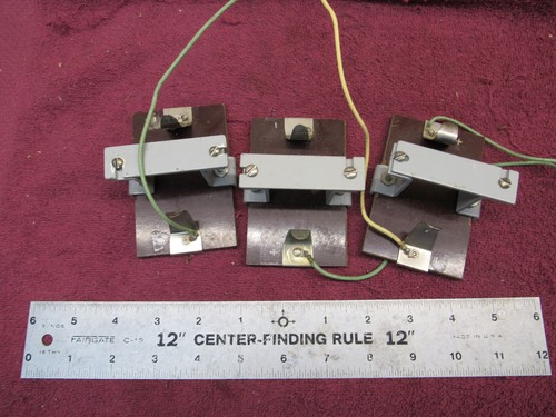 3 VINTAGE  D Cell Battery Holder Chassis Mount Tie Down Western Electric