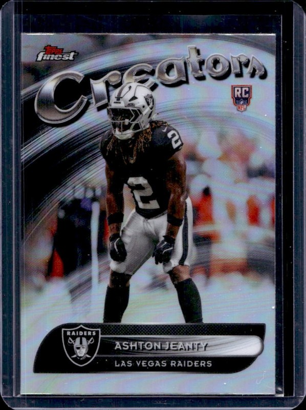 2025 Topps Finest Ashton Jeanty Creators RC Refractor Rookie #CR-16 Raiders