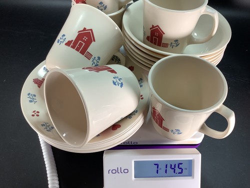 Corelle HOMETOWN 20 Dishes Mixed Lot 6 Mugs, 6 Cereal/Soup Bowls, 8 Bread Plates - Picture 18 of 19