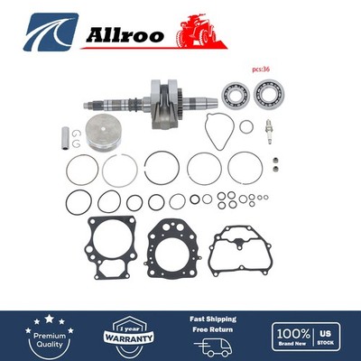For HONDA TRX 420 RANCHER ENGINE REBUILD KIT CRANKSHAFT, PISTON, GASKETS 12-13
