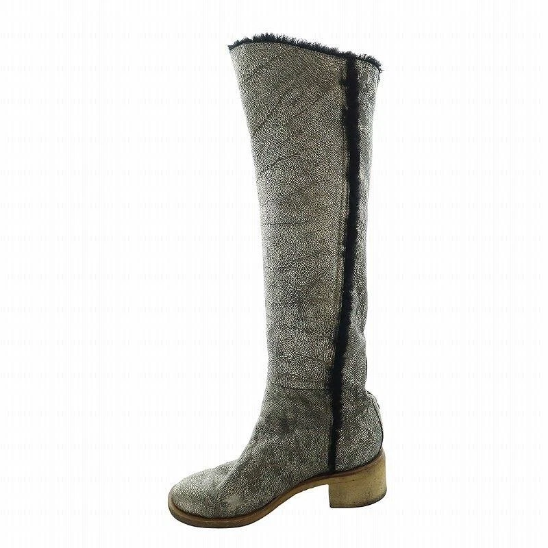 CHANEL Gray Boots for Women for sale | eBay