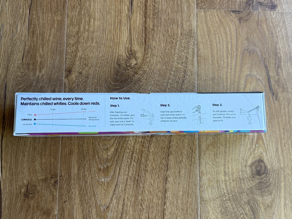 Enfriador de vino Corkcle Color - Azul TOTALMENTE NUEVO Caja abierta Foto 3 de 4