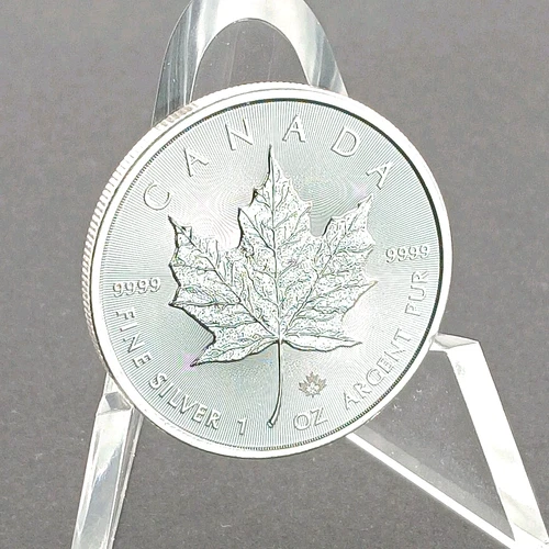 2023 1oz Canada Silver Maple Leaf Queen Elizabeth II Effigy .9999 Fine Silver
