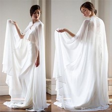 Women Medieval Cloak Elf Cloak Halloween Vampire Cloak Wedding Cloak Chiffon