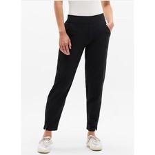 Athleta Brooklyn Mid Rise Ankle Pant Black Featherweight Stretch Tailored Fit 6