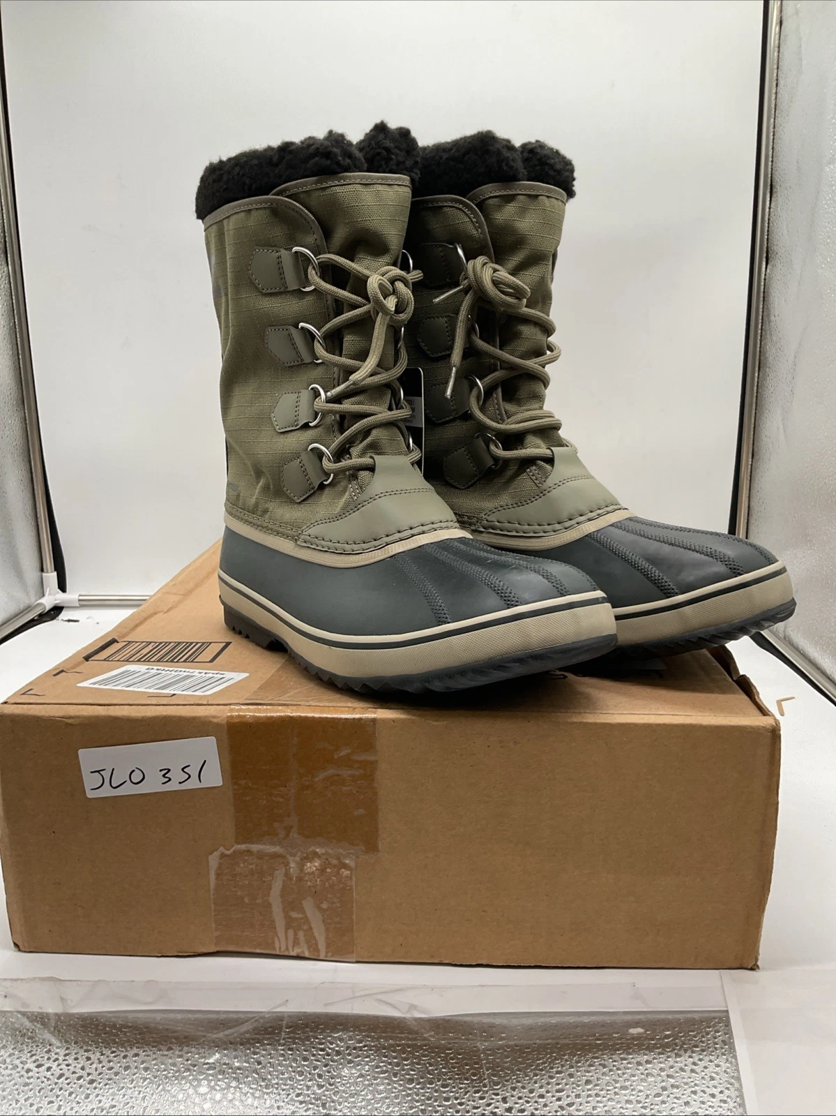 SOREL 1964 Pac 1855191-365 Men's 11 Sage Green Waterproof Snow Boots JLO351