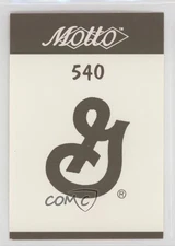 1987 Motto Game Cards General Mills #540