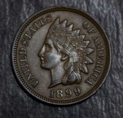 1899 Indian Cent  AU Details    Lot 4458