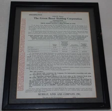 The Green Beret Holding Corporation 1970 Stock Vintage Preliminary Prospectus