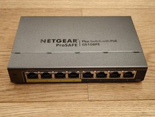 Netgear ProSAFE Plus 8-Port Gigabit Switch GS108PE 4-Ports POE