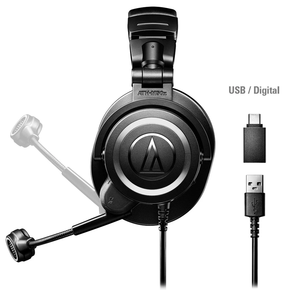 Audio Technica ATH-M50XSTS-USB StreamSet USB Headset+Mic 4 Gaming/Streaming+Bag - Image 4 of 4