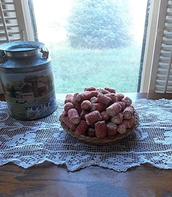100 1''-2'' NATURAL REDDISH COLOR DRIED FIELD CORN CHUNKS FOR CRAFTS & HOME DECOR