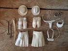 Vintage Marx Johnny West Jane Accessories Hats Skirt Bag Whip Belt Spurs Irons
