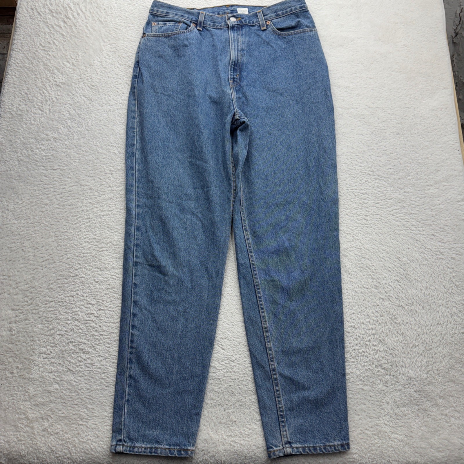 Vintage Levis 550 Relaxed Fit Tapered Leg Jeans Womens 16 M Medium Wash Made USA