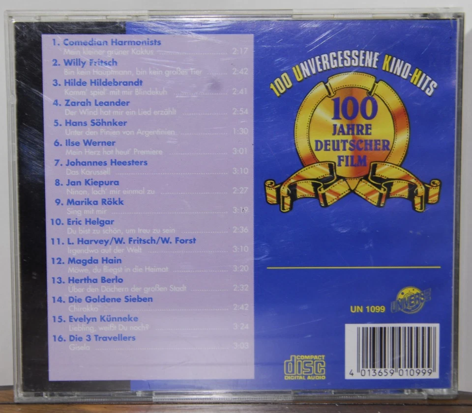 CD - Universe - 100 Jahre Deutscher Film - Various - Zustand Near Mint (1122) - Bild 2 von 4