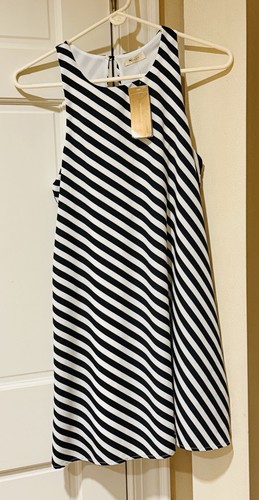 Paraphrase Women's Plus Tank Ivory Striped Lined Size 1X