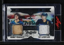 2021-22 Leaf Art of Hockey Emerald 1/3 Gilbert Perreault Pat LaFontaine HOF 11jd