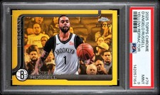 2025-26 Topps Chrome #79 D’Angelo Russell Yellow Refractor /275 PSA 9