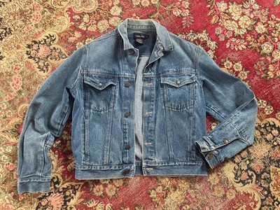 Vintage  80s  90s Calvin Klein Denim Jacket Gorgeous Fade Patina Oversize M