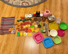 Fisher Price Fun with Food CDI McDonalds Pretend Play Food Dishes Lot 65 pcs