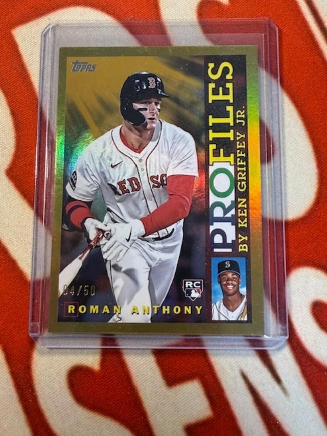2026 Topps ROMAN ANTHONY RC Rookie GOLD FOIL SSP Profiles 4/50 Griffey