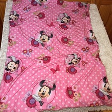 Minnie Mouse Pink Comforter Reversible Toddler Bed 38x52