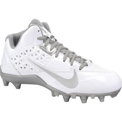 Nike New Men's Speedlax 4 Football Cleat White/Silver 10.5