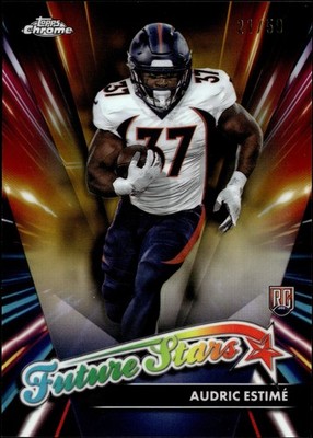 2024 Topps Chrome Audric Estime Future Stars Gold Refractor /50