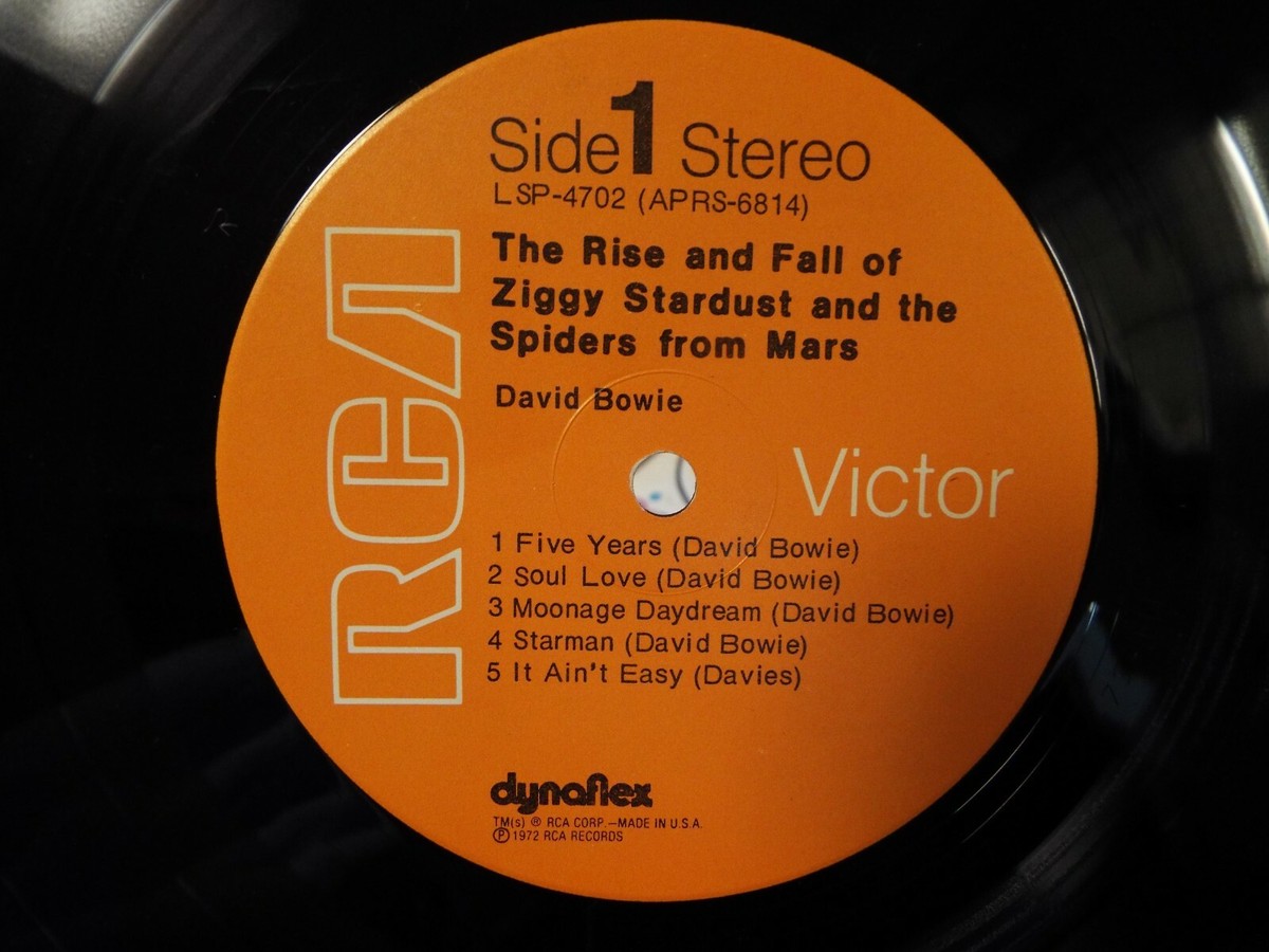DAVID BOWIE THE RISE AND FALL OF ZIGGY STARDUST 1972 ORANGE DAVID BOWIE THE RISE AND FALL OF ZIGGY STARDUST 1972 ORANGE