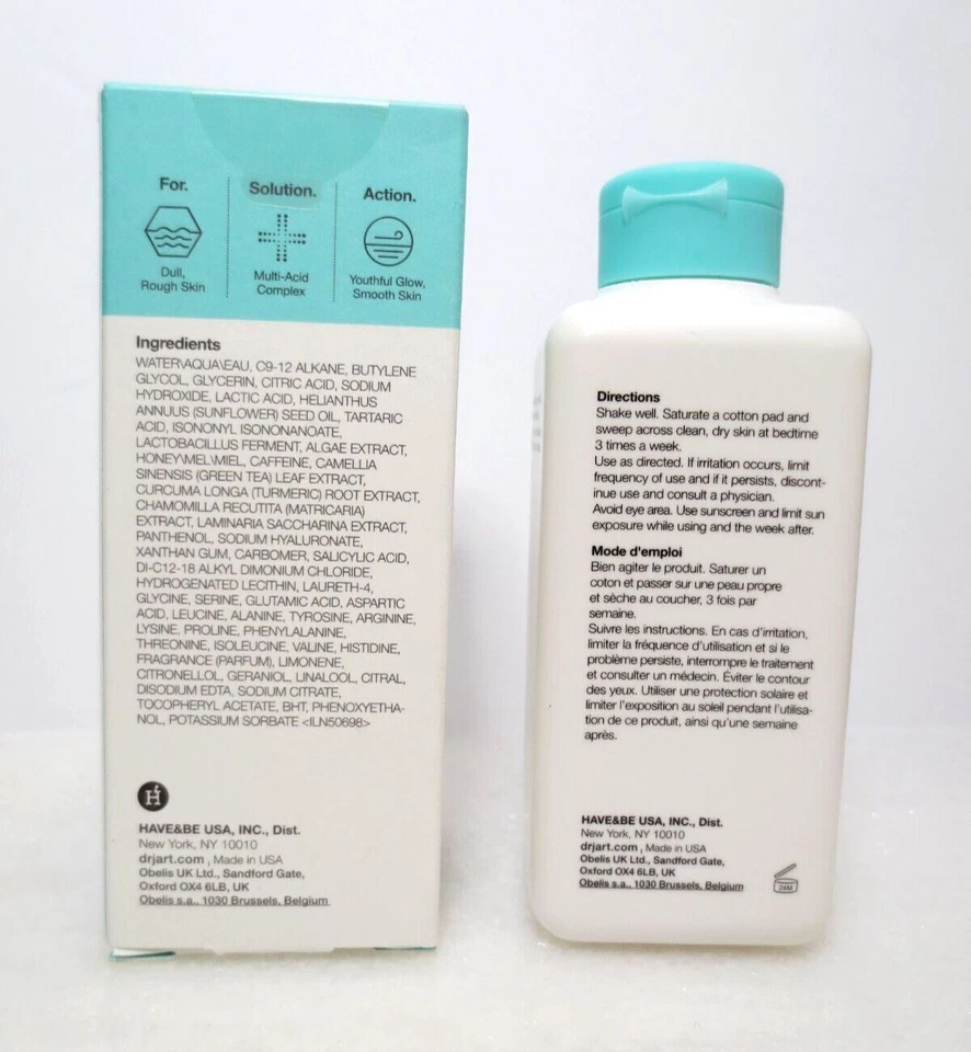 DR. JART+ PORE•REMEDY 5% MULTI-ACID RADIANCE PEEL 5.07 OZ BOXED — 第 2/3 张图片