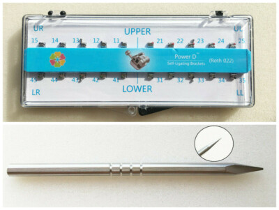 Bracket Metallo Ortodontico Set Di 20 Staffe Ortodontiche Metalliche Autoleganti ROTH MBT 022 - Per Apparecchi Dentali, Incollaggio Staffe Ortodontiche Con Gancio - Foto 6