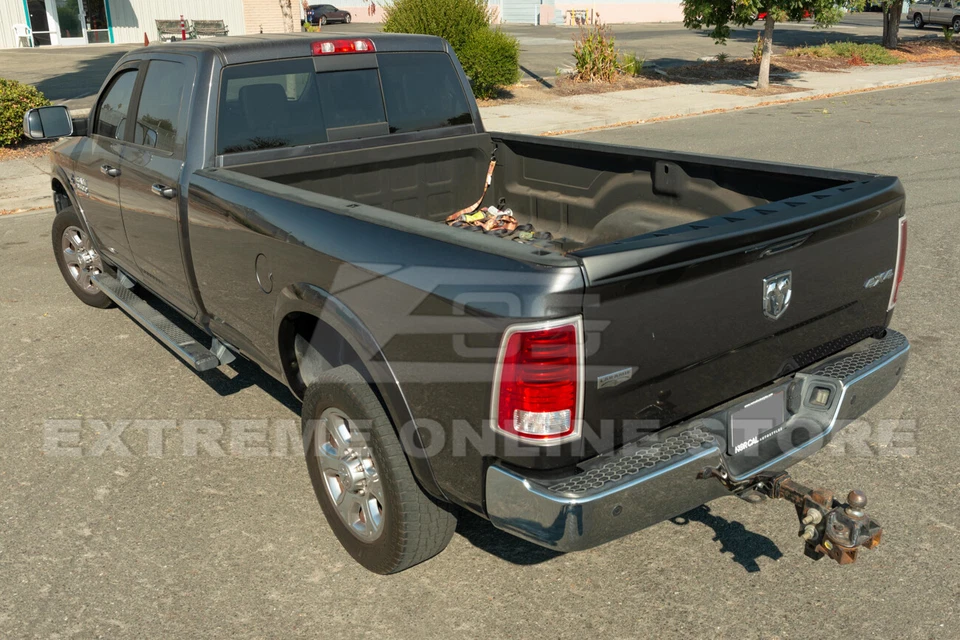 Alerón de puerta trasera negro mate plástico ABS para 09-18 Ram 1500 2500 3500 Foto 3 de 4