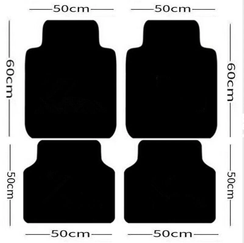 Universal Mat For BMW All Models 4Pcs Waterproof Carpets Liners Car Floor Mats - Image 2 of 4