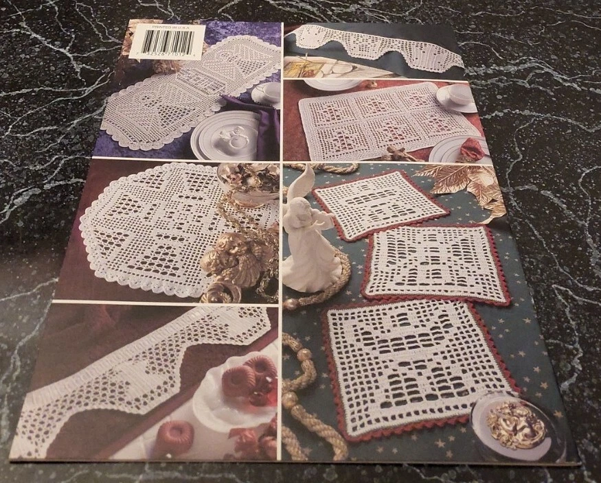 BV1 ANNIE'S ATTIC 1998, TREASURES FROM HEAVEN CROCHET PATTERN LEAFLET  - Image 2 of 2