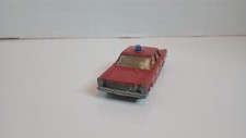 LESNEY MATCHBOX TRANSITIONAL SUPERFAST 59-A FORD GALAXIE FIRE CHIEF