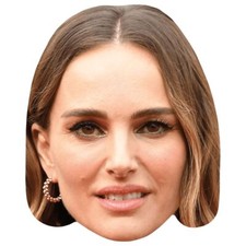 Natalie Portman Earring Celebrity Mask, Flat Card Face