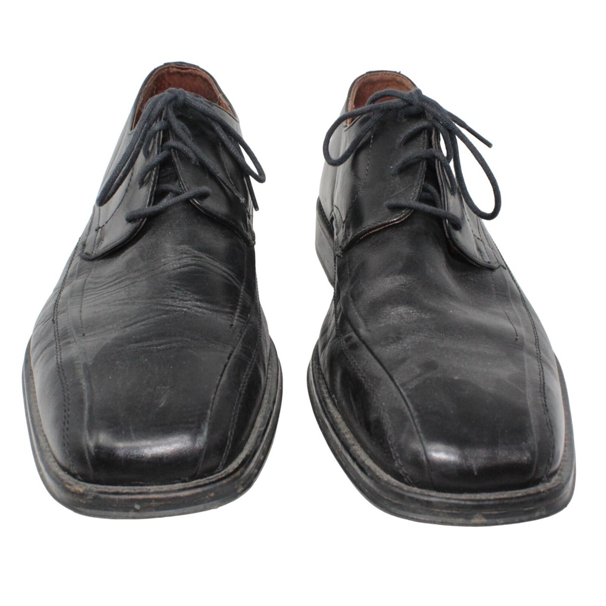 Johnston & Murphy Mens 10 M Harding Panel Oxford Black Dress  display picture 2