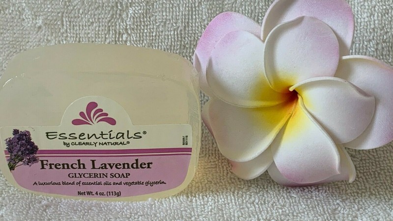 Essentials by CLEARLY NATURAL***FRENCH LAVENDER***Glycerin Soap~4 oz~NEW~SEALED