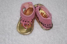 Baby Girls Summer Sandals / Pink And Black / New, Size 3