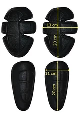 CE Protectors Set 4x Protectors for Motorcycle Biker Pants Protector Set