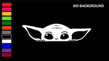 BABY YODA, GROGU, STAR WARS, Decal Stickers for Cars, Windows, Laptops, Tablets.