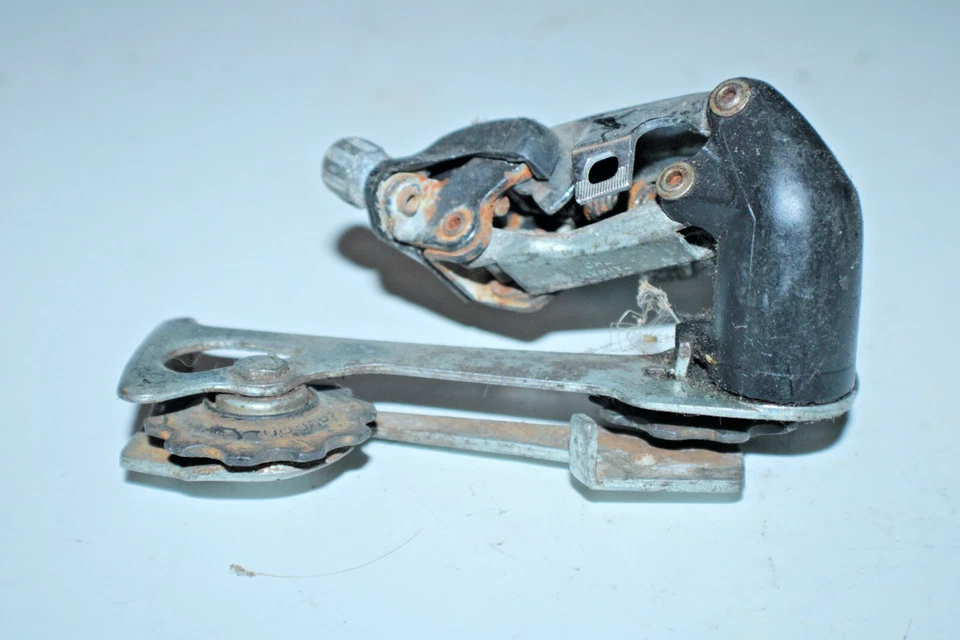 Desviador trasero vintage SRAM MTB largo alcance negro/plateado 8 velocidades grava envío EE. UU. Foto 2 de 4