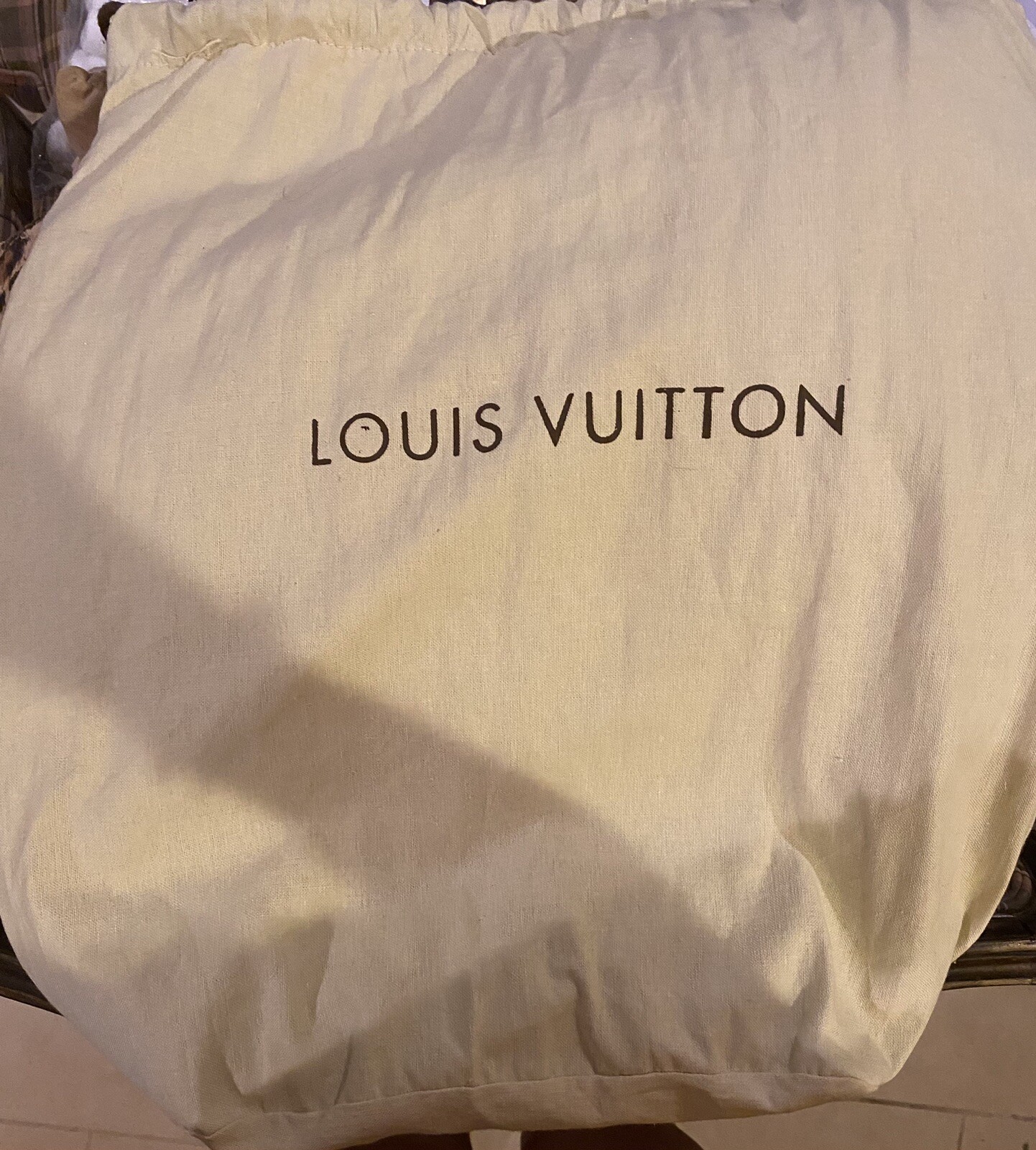 Authentic Louis Vuitton Large Drawstring Dust Bag - image 1