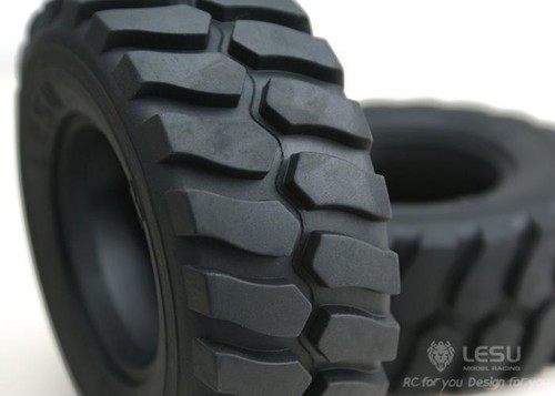 1/15 Scale LESU RC Loader Car 110MM Diameter 45MM Height Wheel Rubber Tyres - Picture 5 of 6