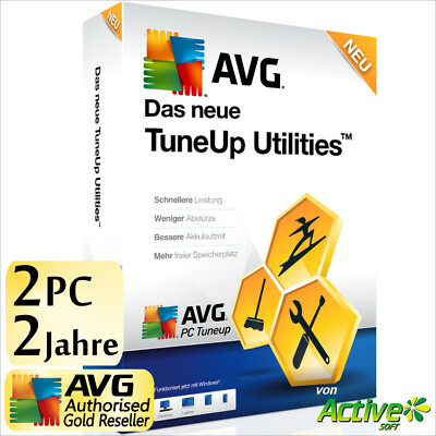 TuneUp Utilities 2026 2 PC 2 Years Full Version AVG PC TuneUp Performance New DE